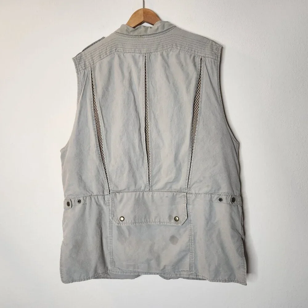 Vintage Banana Republic Safari Mens Large Khaki Vest